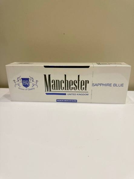 Manchester Sapphire Blue 20s Cigarettes x 10 Packs /1 Carton