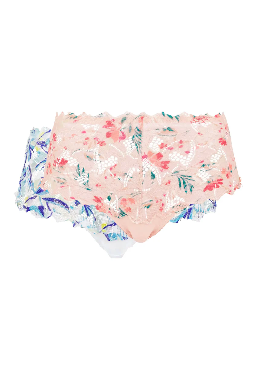 Lot de 2 culottes Arum Mosaïc Fleurs Champêtres et Palmes Graphiques