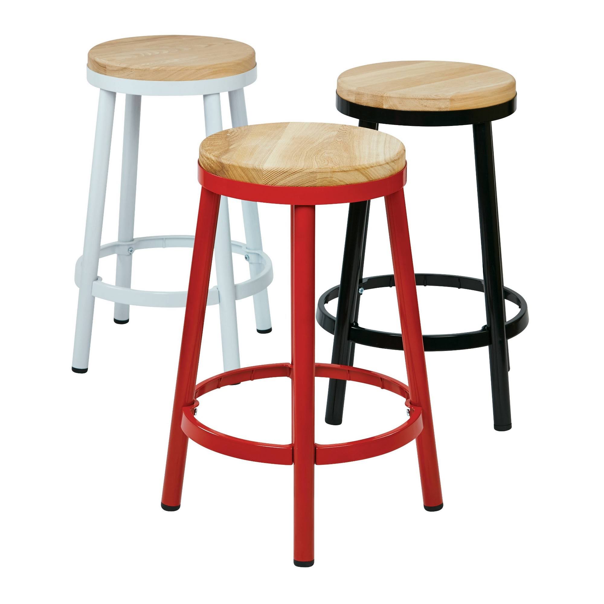 Bristow 26x22 Metal Backless Barstool - Mint