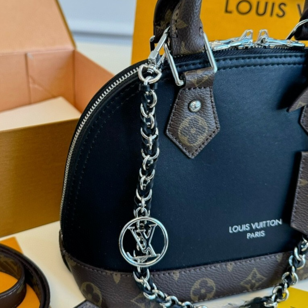 Louis Vuitton Alma BB Monogram Black 9.4 Inches
