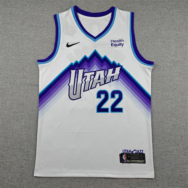 Men's Utah Jazz Darryn Peterson #22 White Swingman Jersey - Association Edition