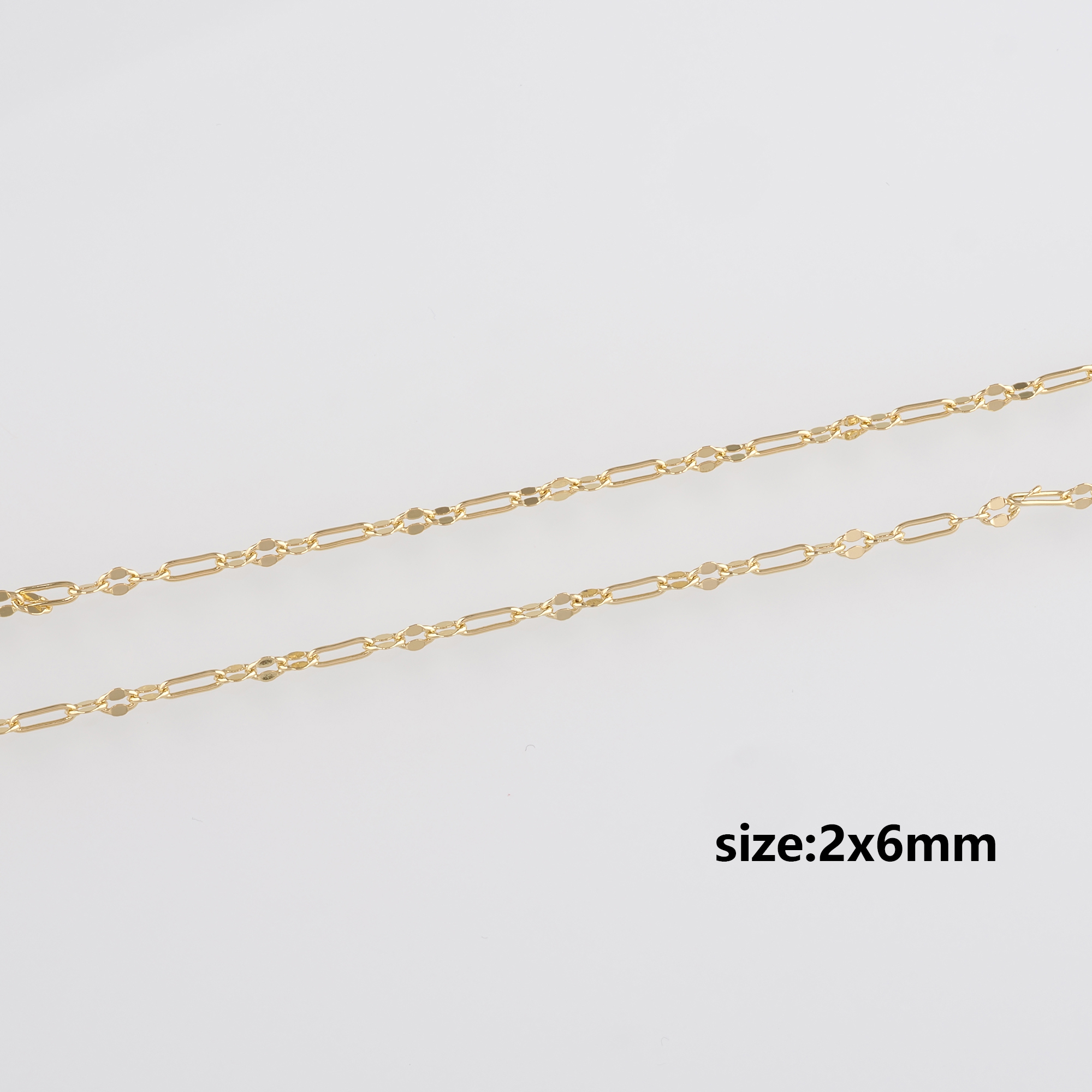 18K Gold Filled Cable Chain Necklace,Dainty Thin Link Chain,Gold Chain Necklace for Women DIY Jewelry Making Supply