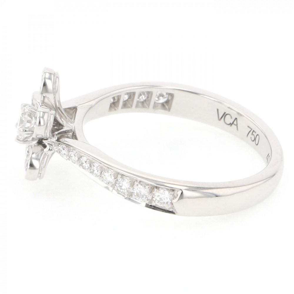 Van Cleef & Arpels Socrates #49 Ring 18K White Gold Diamond