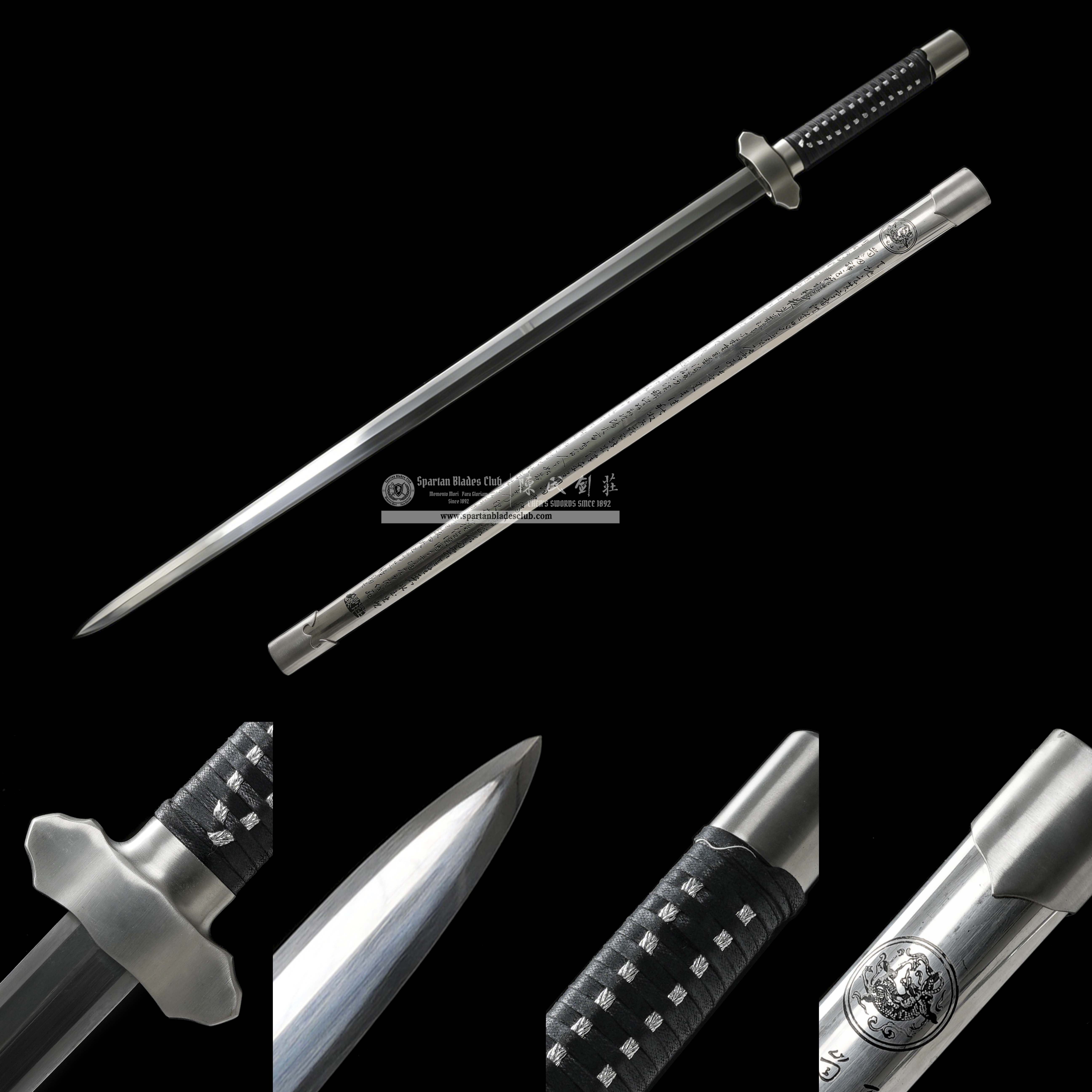 XA13 | HanShuang Bingpo | Chinese Jian |  steel | silvery | Iron | Battle-Ready | Full-tang | Spartan Blades Club | CHEN'S SWORDS 1892 - Spartan Blades Club - 陳氏劍莊1892
