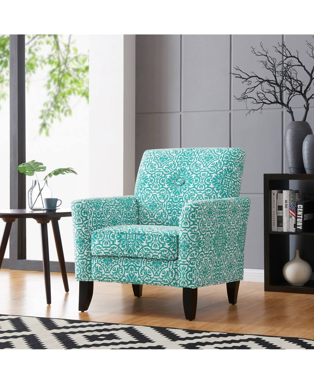 Handy Living Adrian Arm Chair - Turquoise