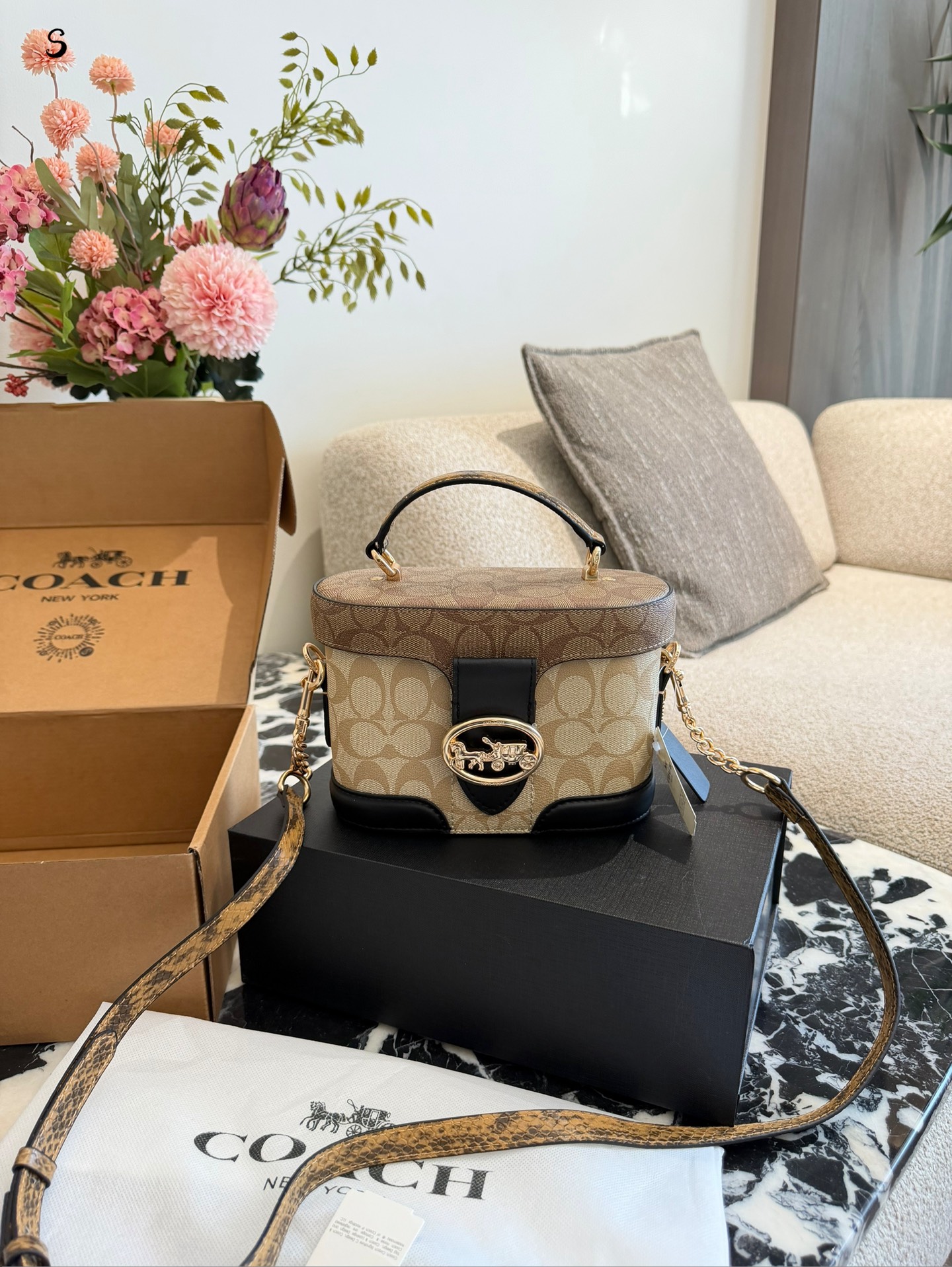 Coach monogram box bag - cnluxepick