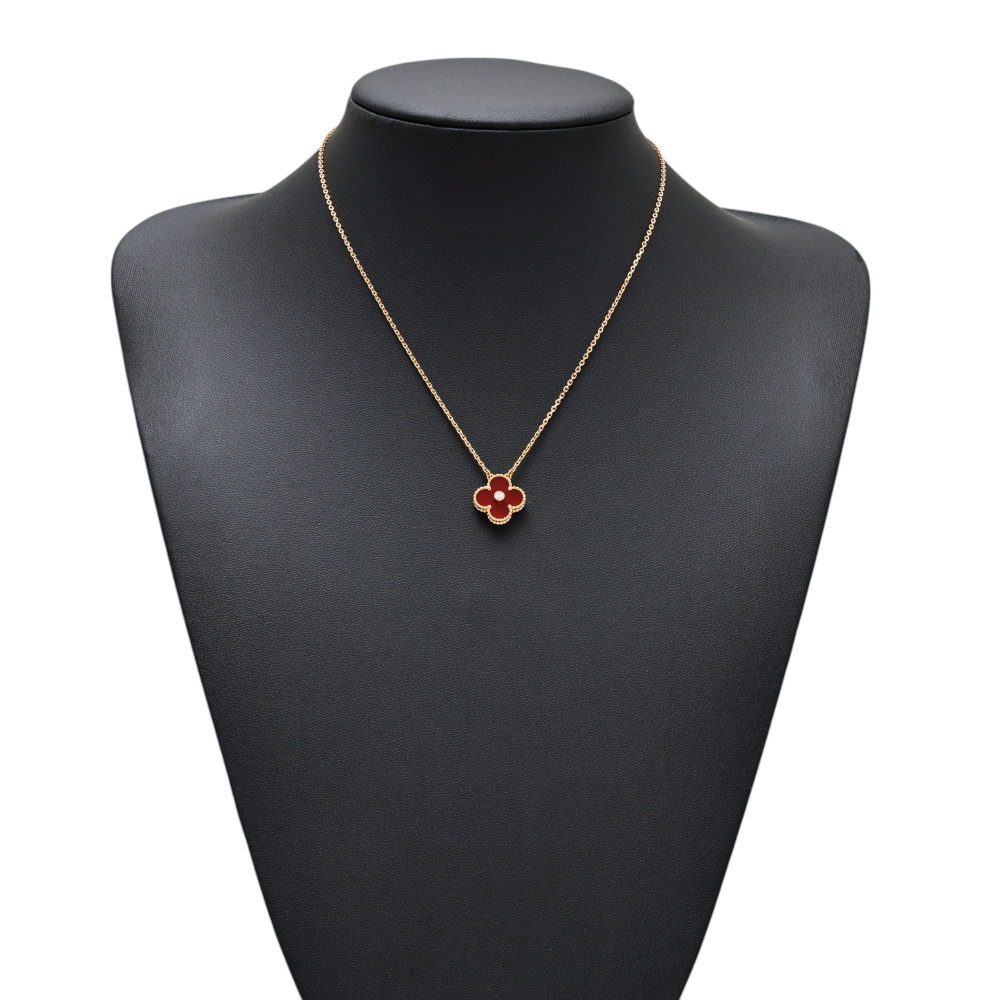 Van Cleef & Arpels Vintage Alhambra 2011 Holiday Limited Necklace 18K Rose Gold