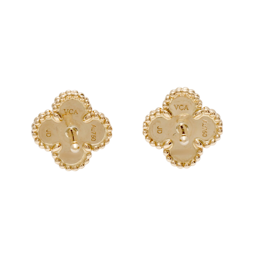 Van Cleef & Arpels Sweet Alhambra Earrings 18K Yellow Gold VCARA44800