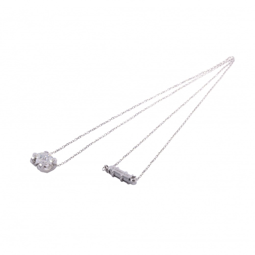 Cartier K18WG White Gold Necklace H Diamond