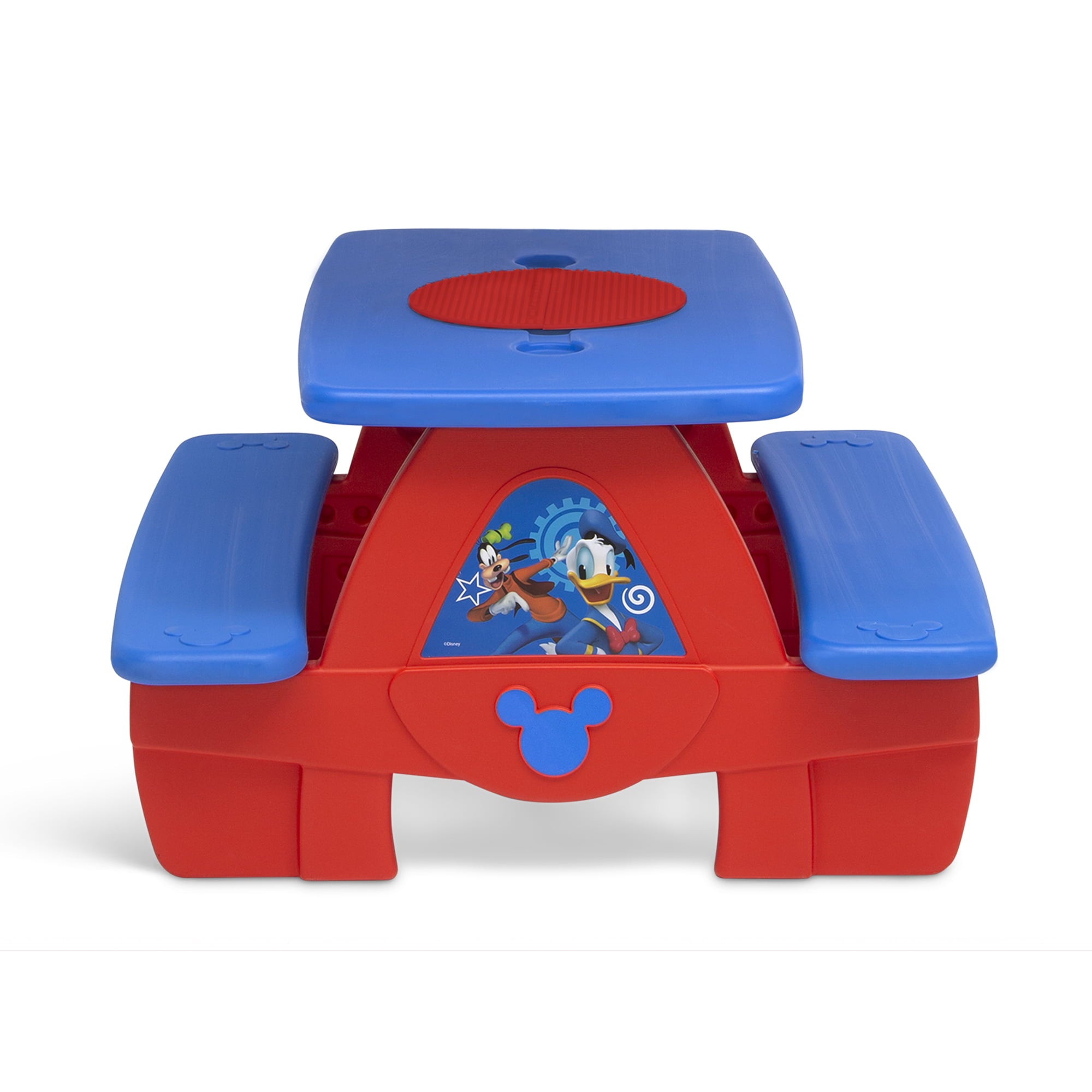 Mickey Mouse Picnic Table with Block Baseplate and Cupholders