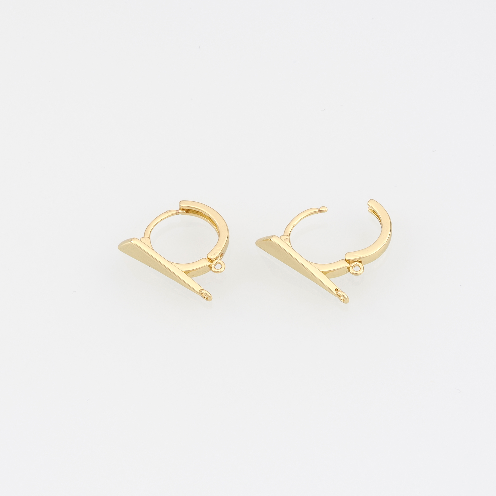 18K Gold Filled Round Hoop Earrings,Gold Hoops,Dainty Hoops Huggie,DIY Jewelry Making Supply