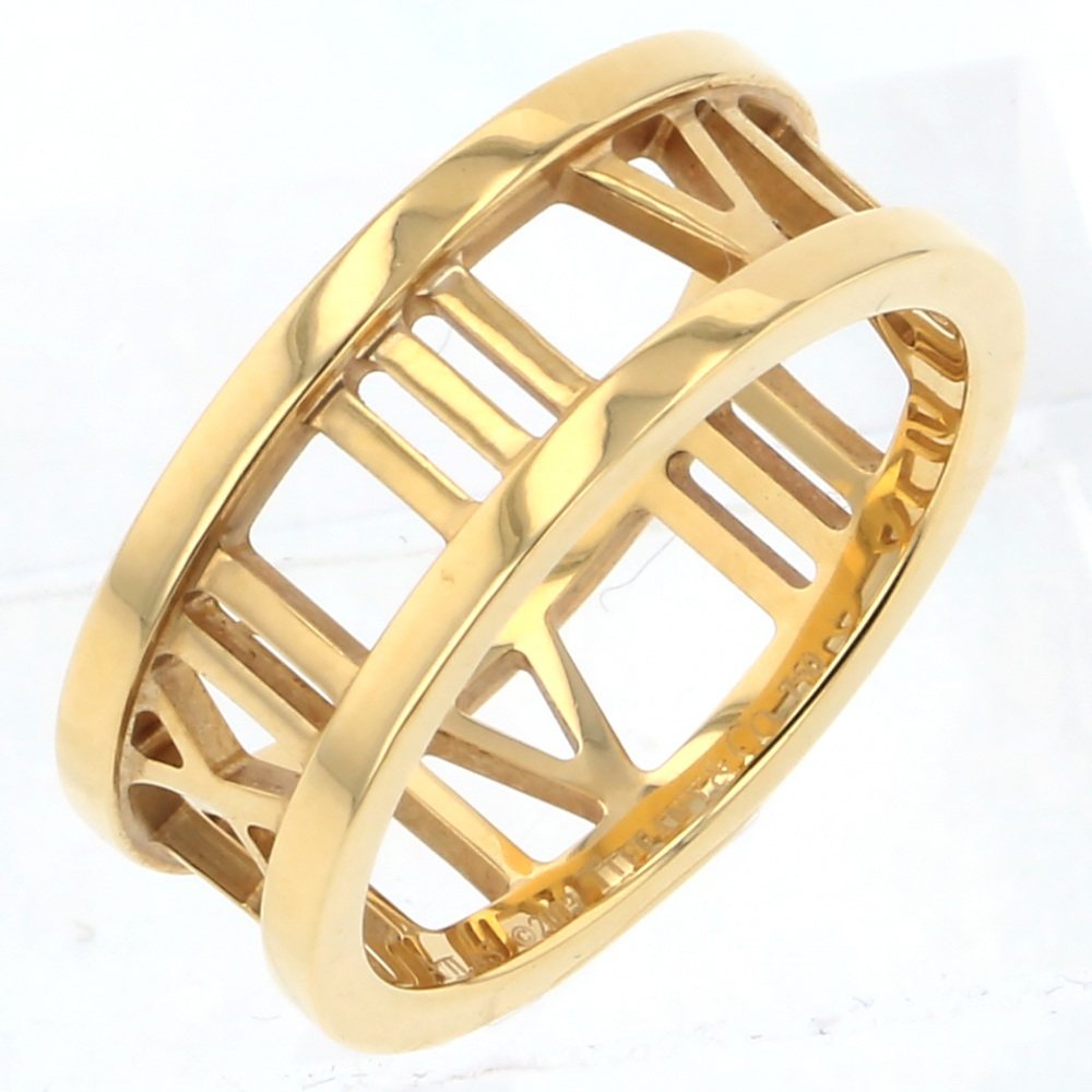 Tiffany & Co. Atlas Open Ring 18K Yellow Gold