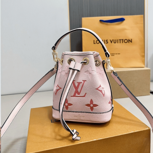 Louis Vuitton Nano Noé Mini Bucket Bag Pink Monogram 5.5 Inches