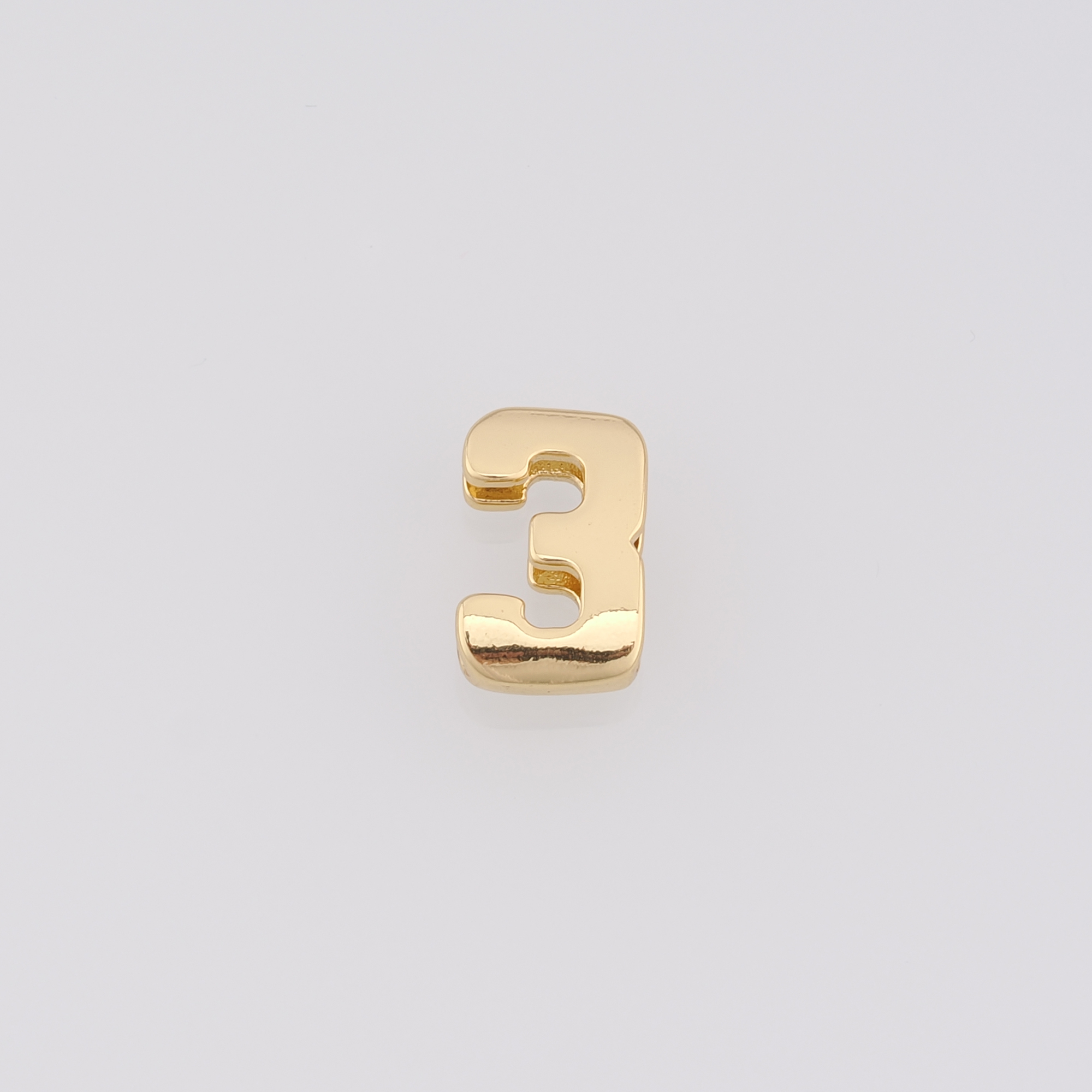 18K Gold Filled Number Spacer Beads,Dainty Number Spacer Beads,DIY Jewelry Making Supply