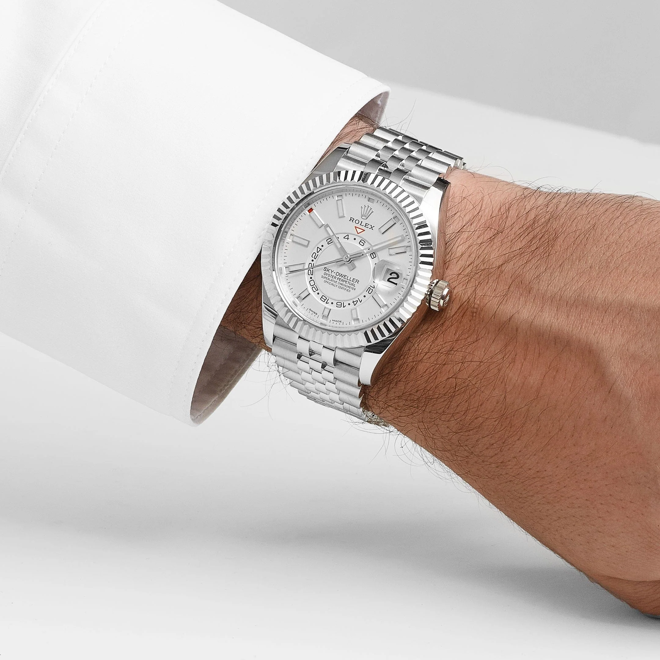 Rolex Sky-Dweller 326934 Stainless Steel White Dial Jubilee (2023)