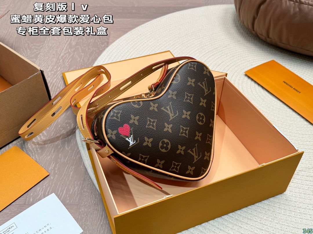 Beeswax yellow leather LV popular love bag - cnluxepick