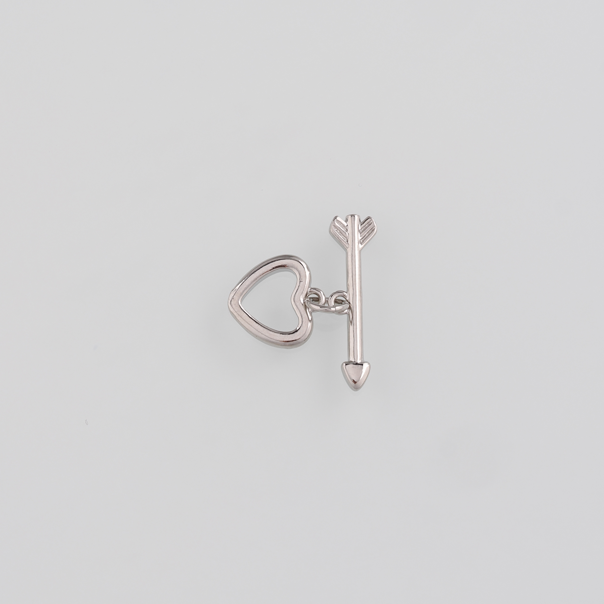 18K Gold Filled Heart OT Clasp,Heart OT Clasp Bracelet Necklace for DIY Jewelry Finding Necklace Bracelet