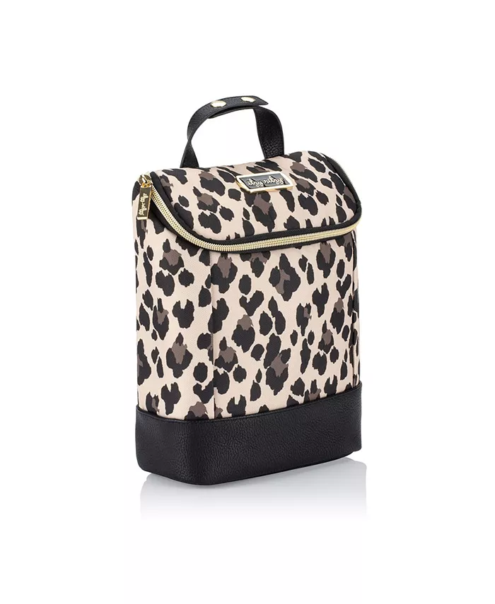 Itzy Ritzy Versatile Leopard Print Insulated Bottle Bag
