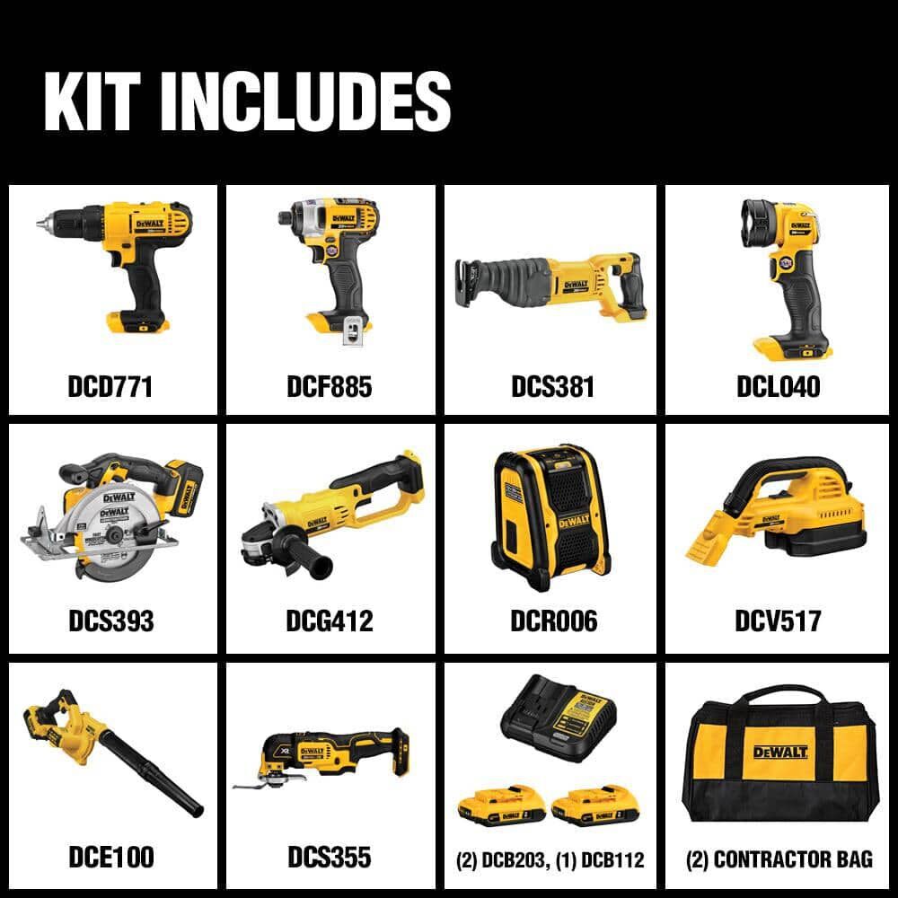 2026 DEWALT 20V MAX 10 Tool Combo Kit DCK1020D2 from DEWALT