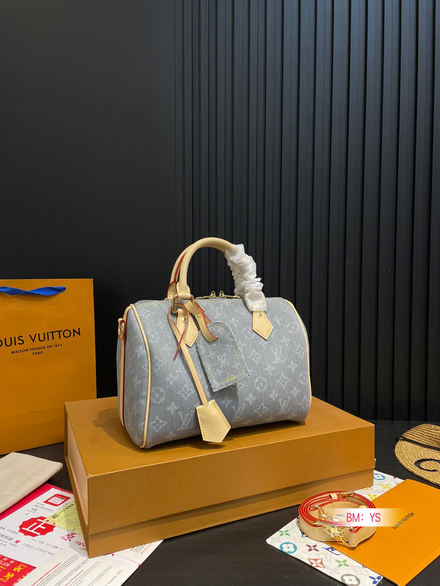 LV denim pillow bag - cnluxepick