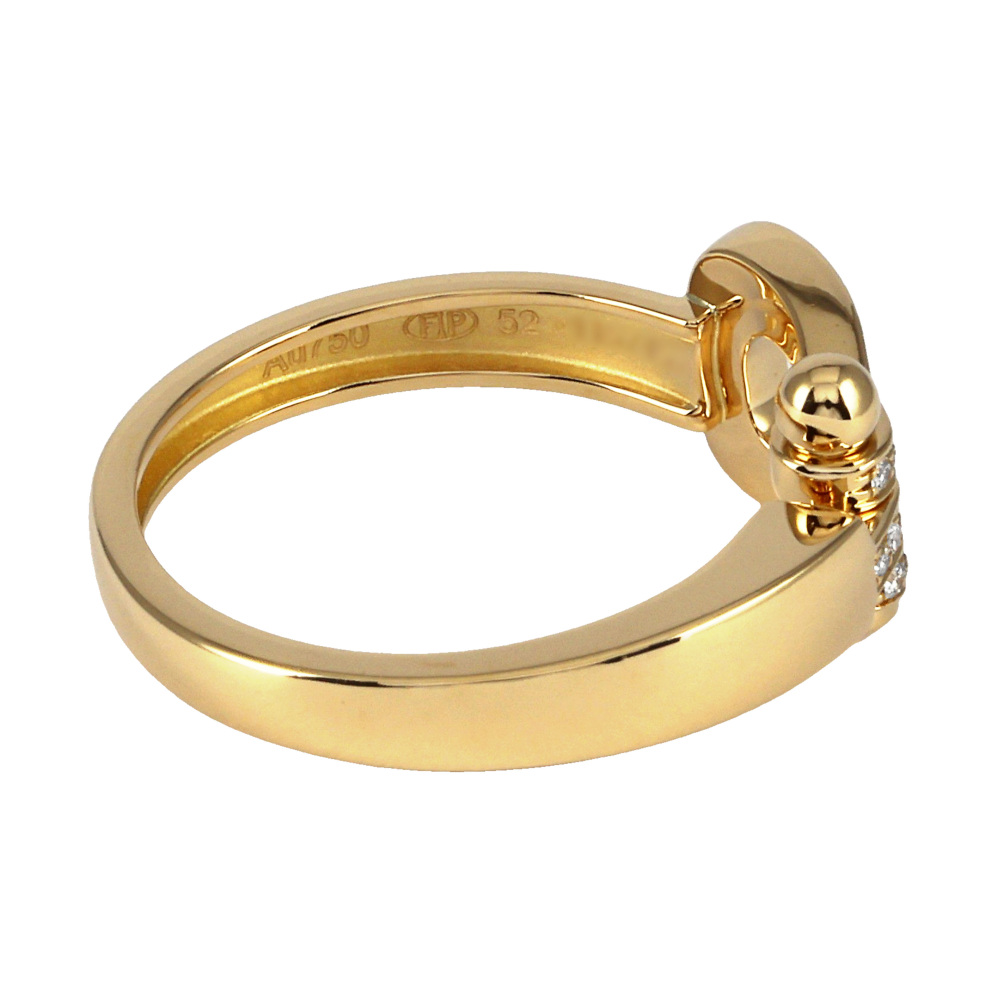 FRED Force 10 Ring 18K Yellow Gold Diamond 4B0378