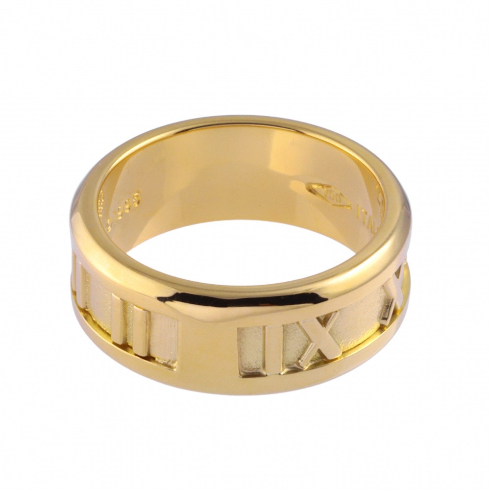 Tiffany & Co. Atlas Ring 18K Yellow Gold