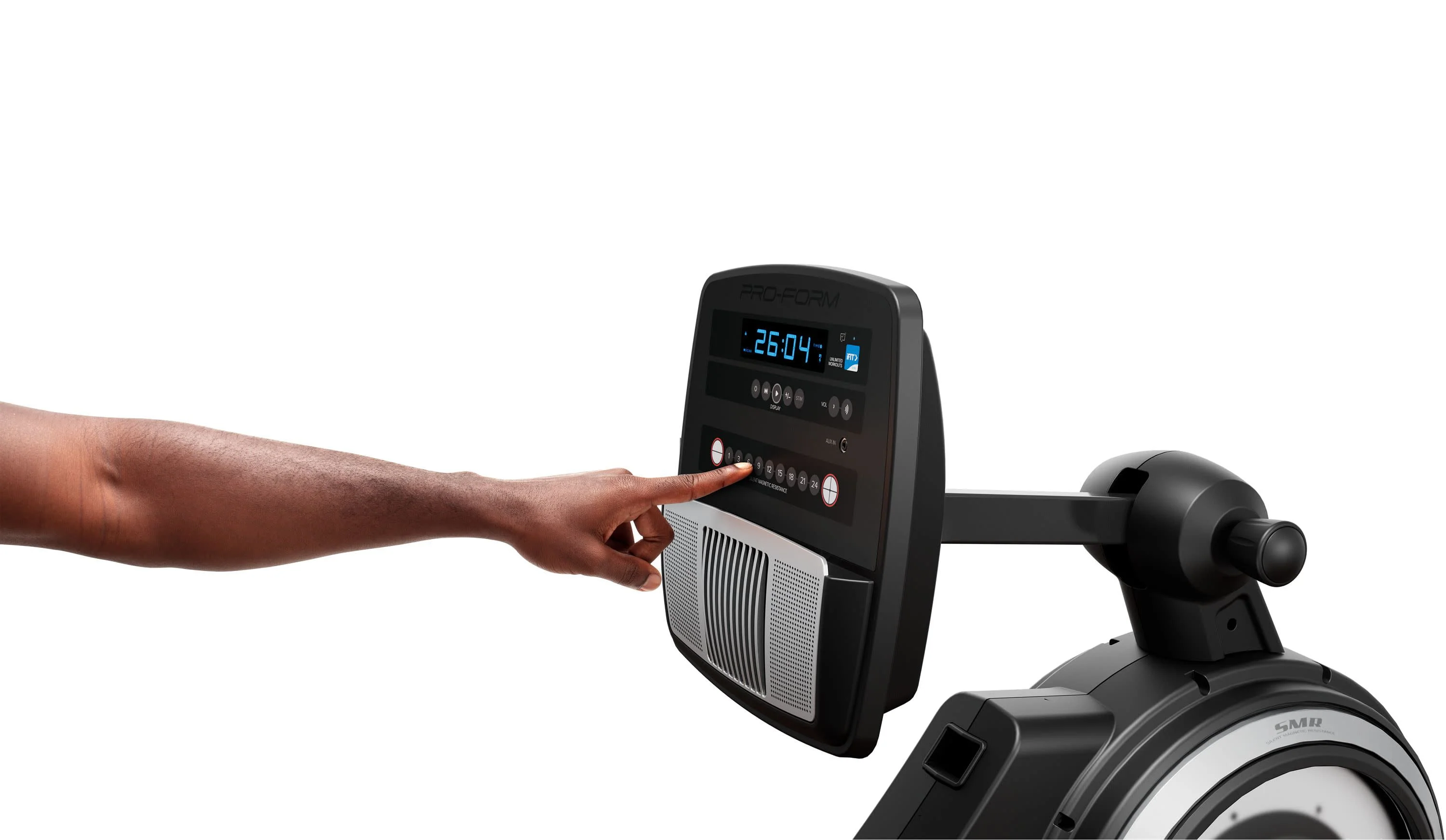 ProForm 750R; Rower with 5” Display, Built-In Tablet Holder and SpaceSaver Design
