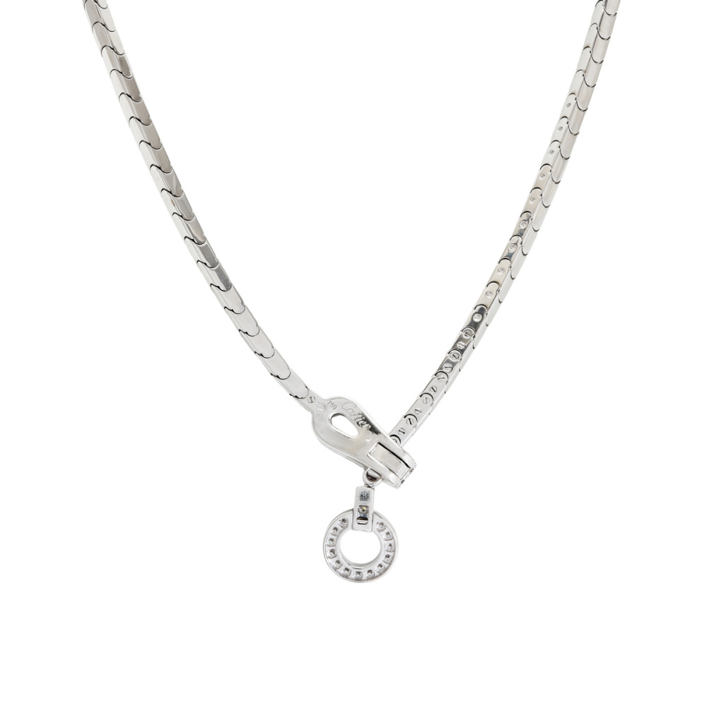 Cartier Agraf Necklace 18K White Gold Diamond N7054800