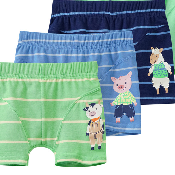 Topolino 5 Jungen Boxer mit Bauernhof-Motiven