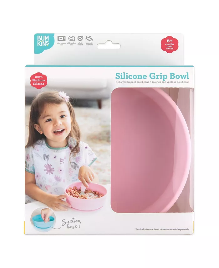 Bumkins Baby Boys and Girls Silicone Grip Bowl