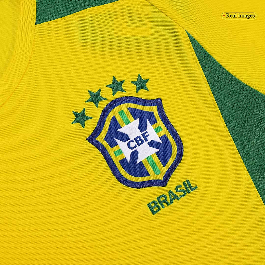Retro Soccer Jersey CAFU #2 Brazil Home 2002/03
