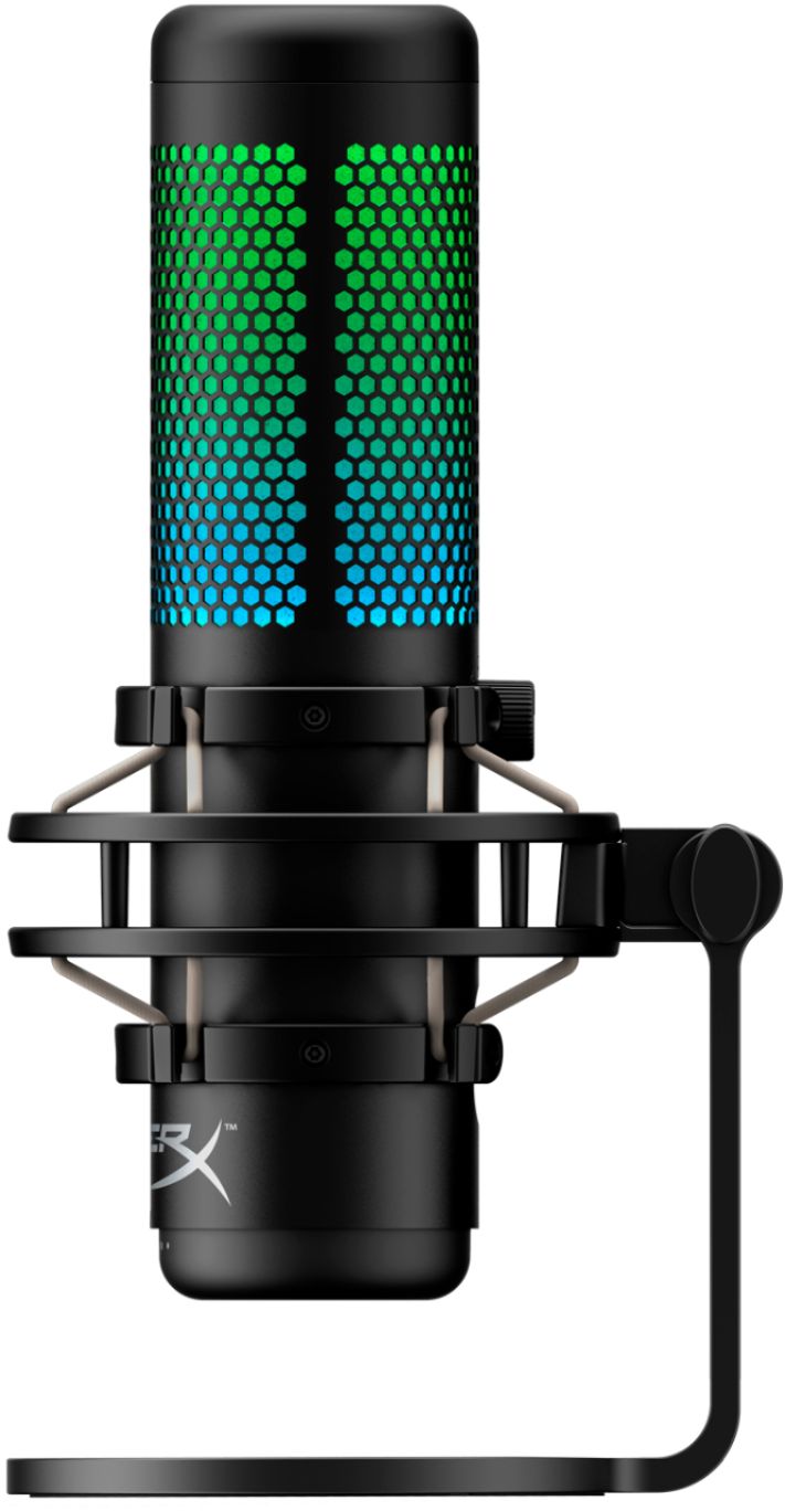 HyperX - QuadCast S Wired Multi-Pattern USB Electret Condenser Microphone