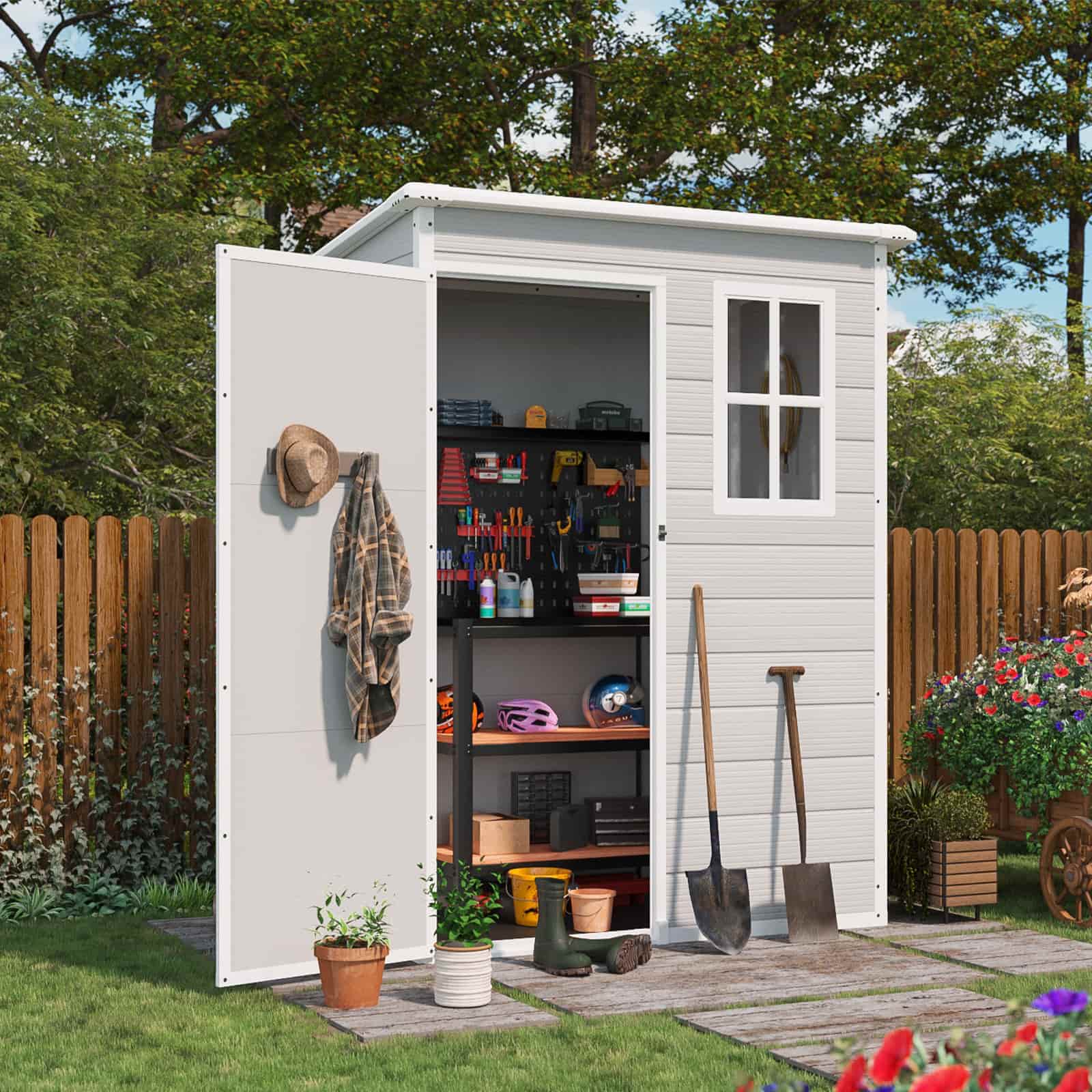 Patiowell 5x3 Plastic Shed Pro
