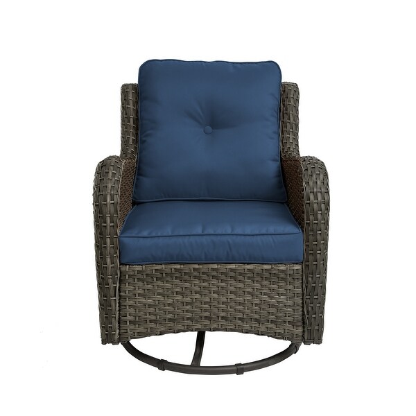 Patio Rattan Chairs Swivel Rocker