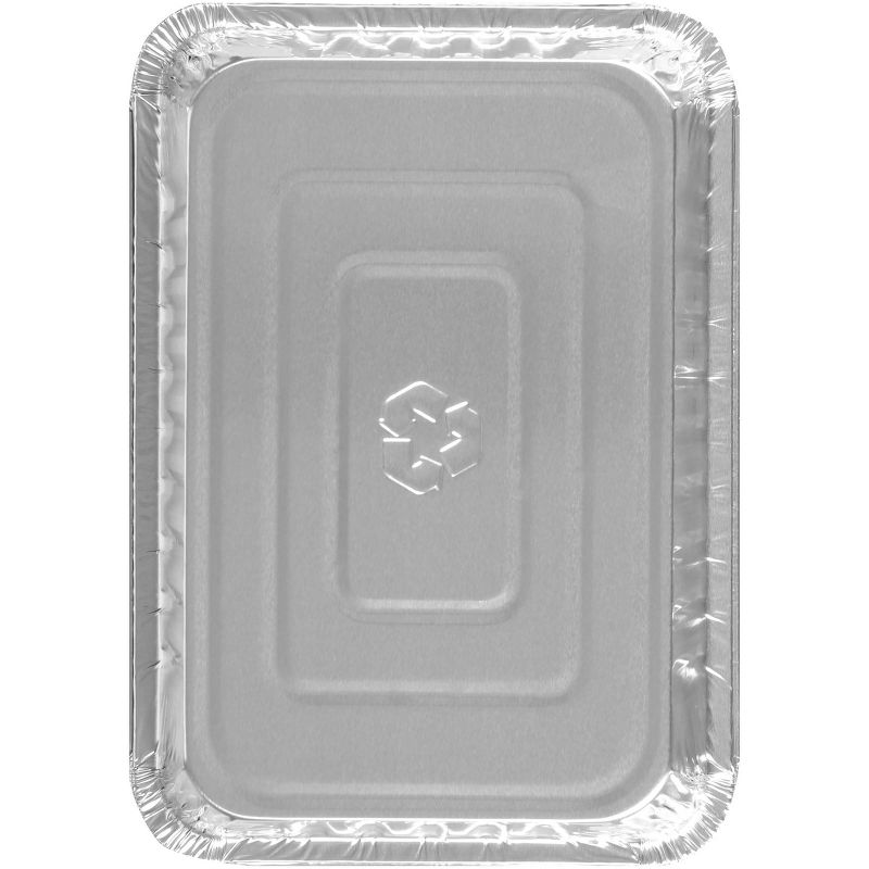 EZ Foil Store and Reheat Oblong Pan with Oven Safe Lid - 5ct