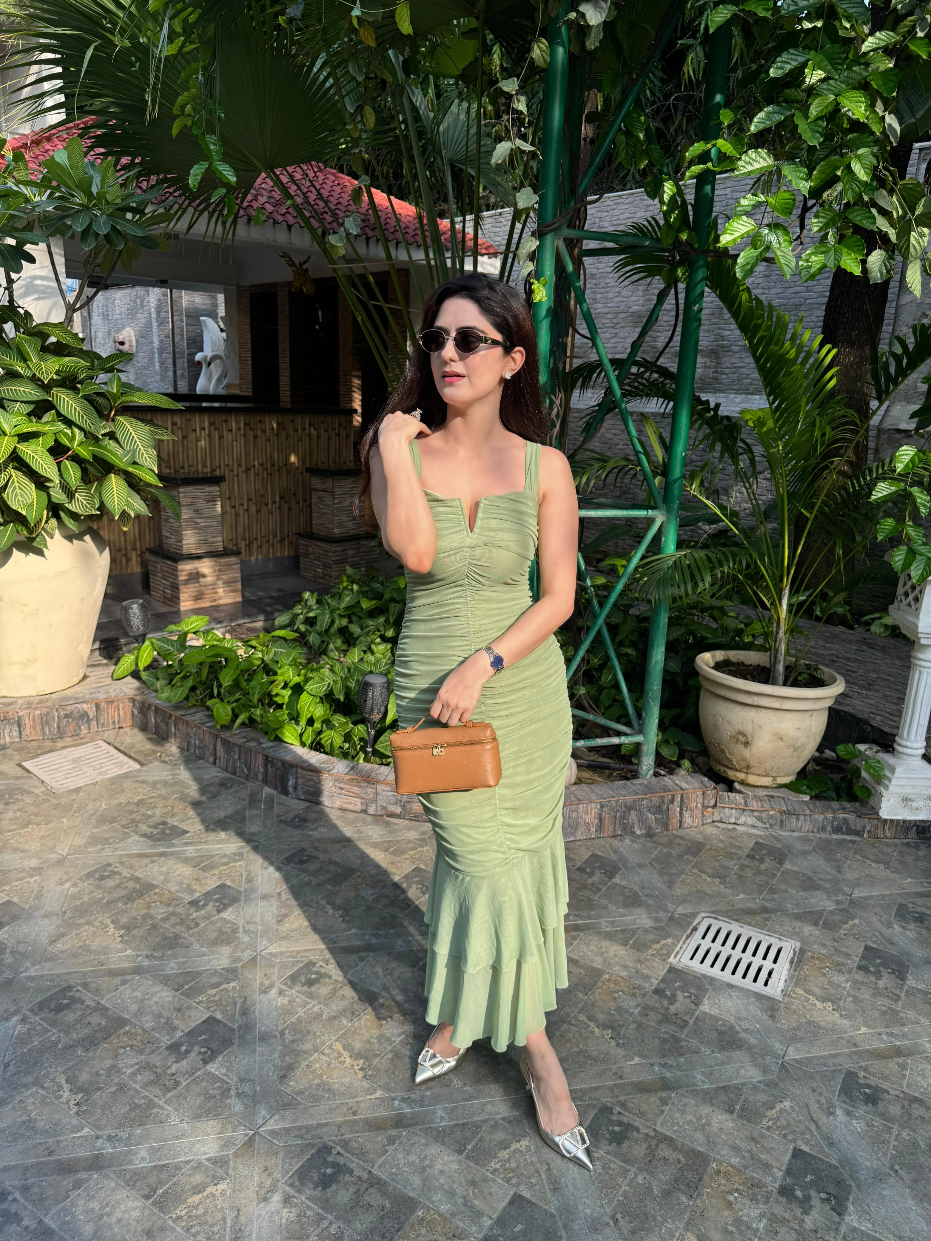 Ruched Mermaid Maxi DressClistos