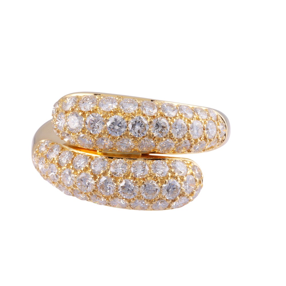 Cartier K18YG Yellow Gold Ring Diamond