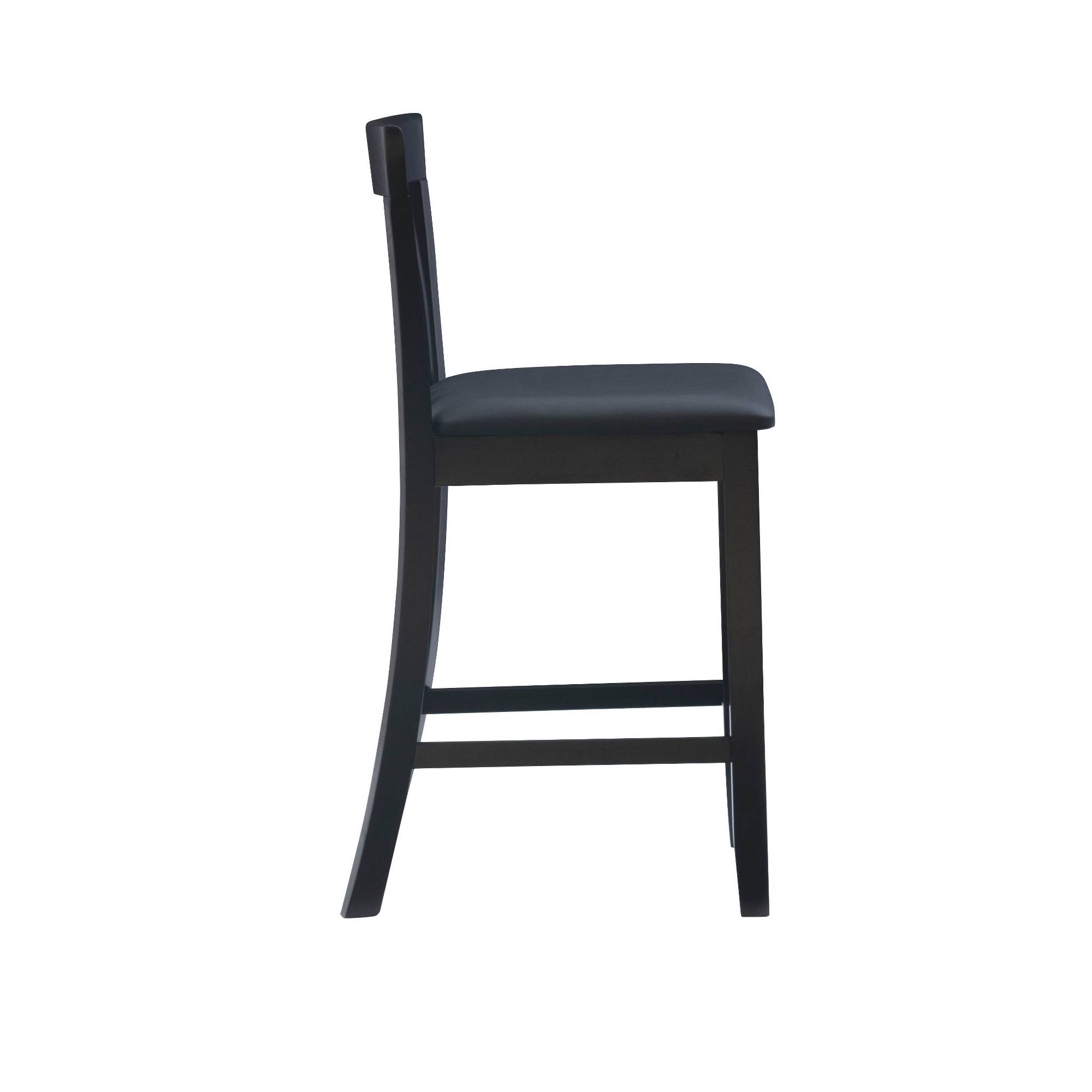 Linon Torino Craftsman Black Counter Stool