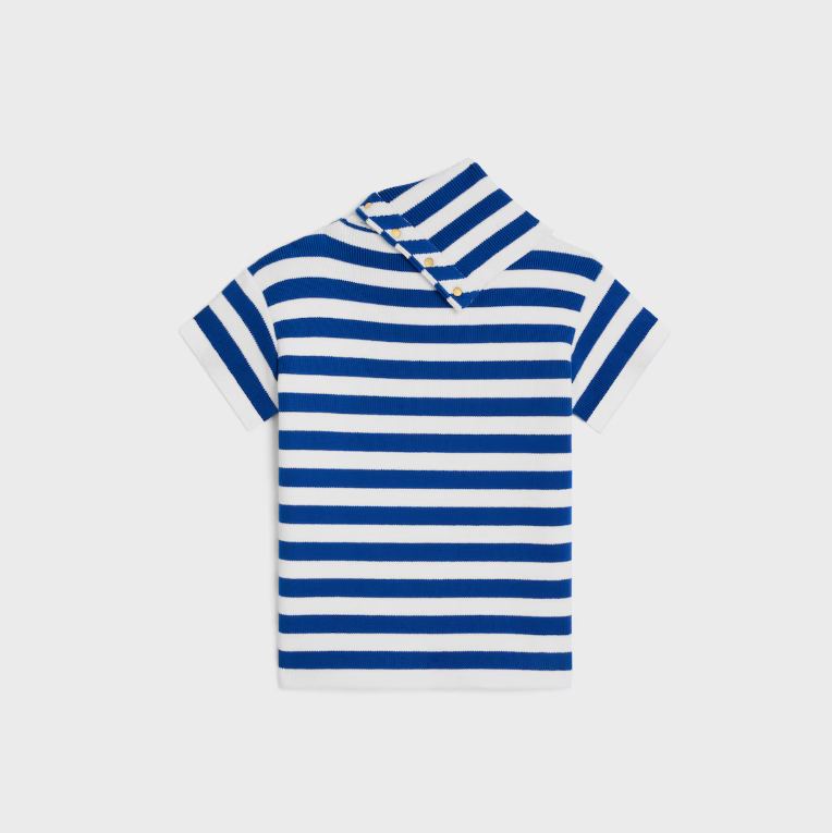 CELINE high neck top IN cotton