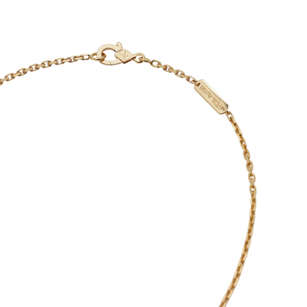 Van Cleef & Arpels Magic Alhambra Necklace 1 Motif 18K Yellow Gold Onyx VCARO49M00