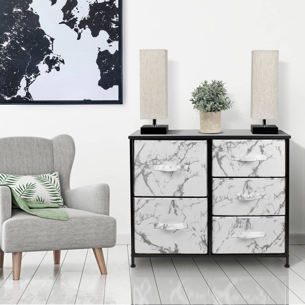Sorbus Tie dye Drawer Dresser Nightstand For Home Bedroom