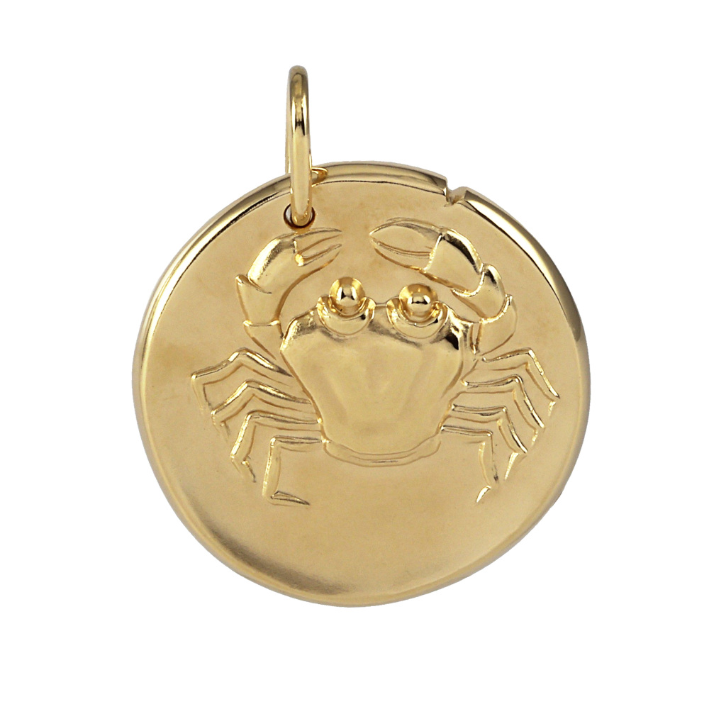 Van Cleef & Arpels Zodiac Medal Kankuri (cancer) Necklace 18K Yellow Gold VCARP7SX00