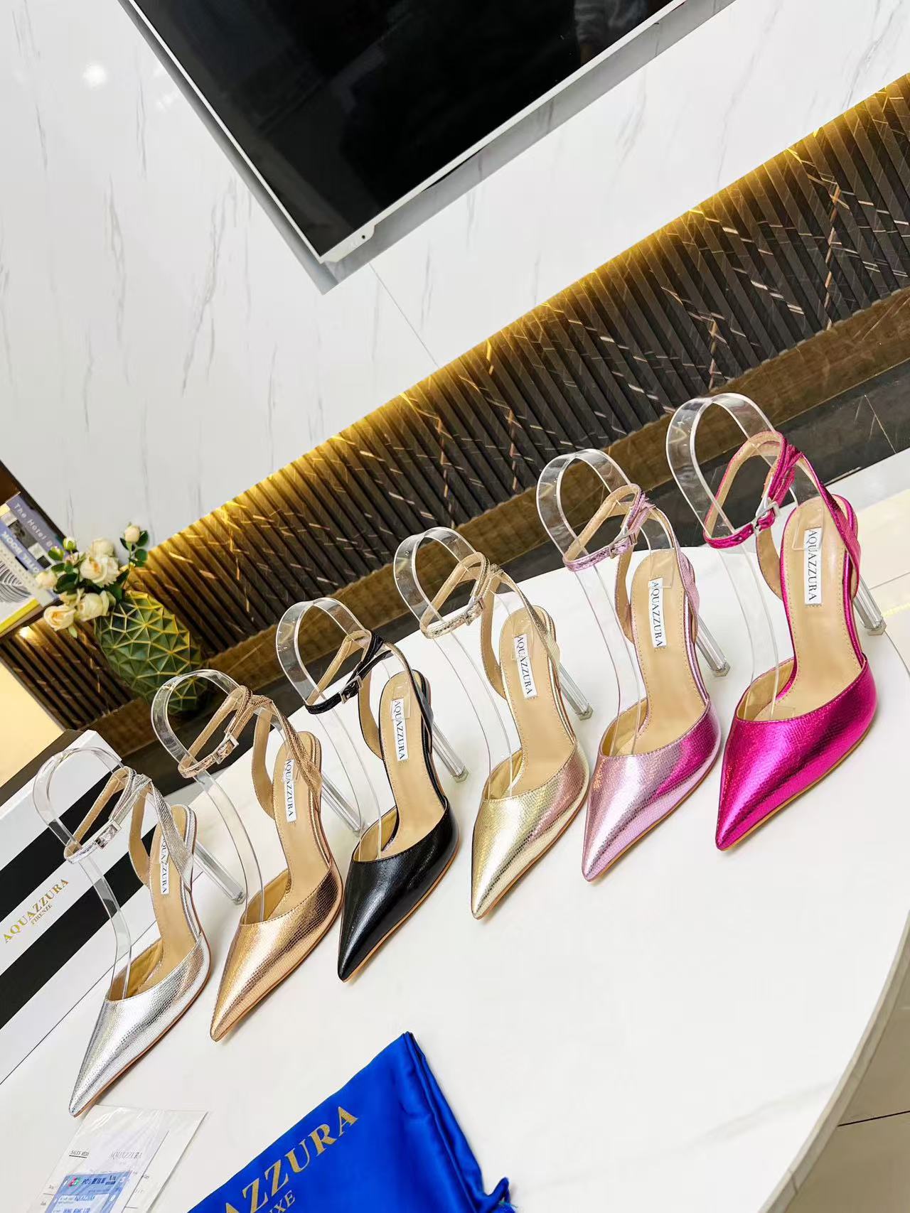 Aquazzura Crystal Heels - cnluxepick