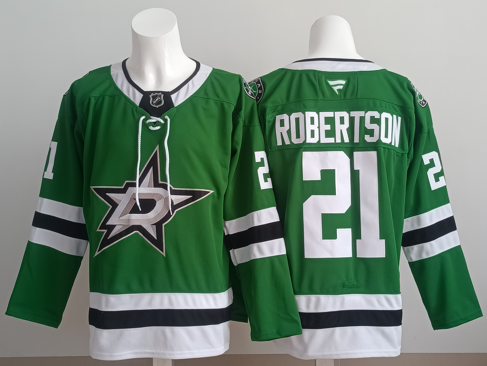 Men's Dallas Stars Jason Robertson #21 Fanatics Green Player Jersey