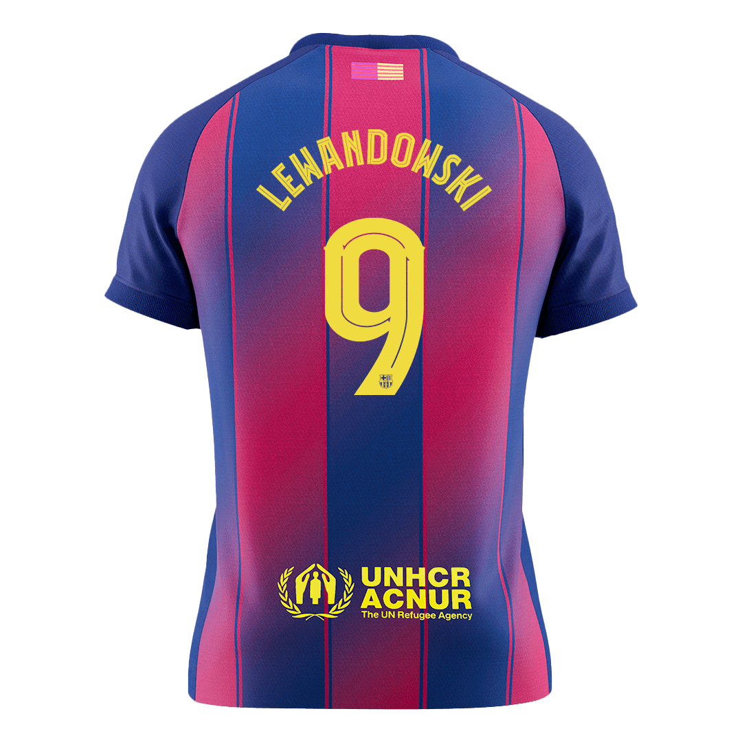 LEWANDOWSKI #9 Barcelona Home Soccer Jersey 2025/26 - UCL