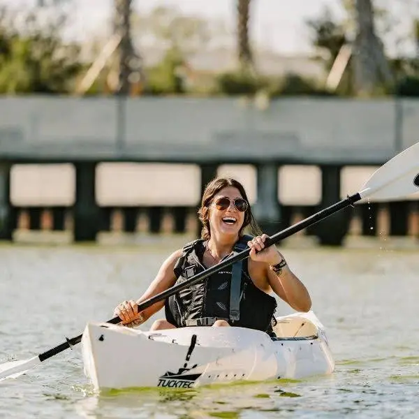TUCKTEC 10-Foot Foldable Kayak – Pro Model in Dark Yellow