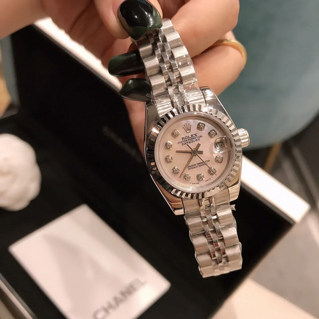 DATE JUST 28MM DIAMOND STUDDED