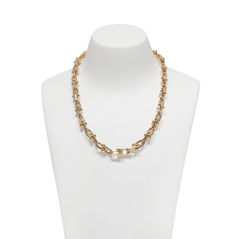 Tiffany & Co. Hardware Link Necklace 18K Rose Gold 70881470