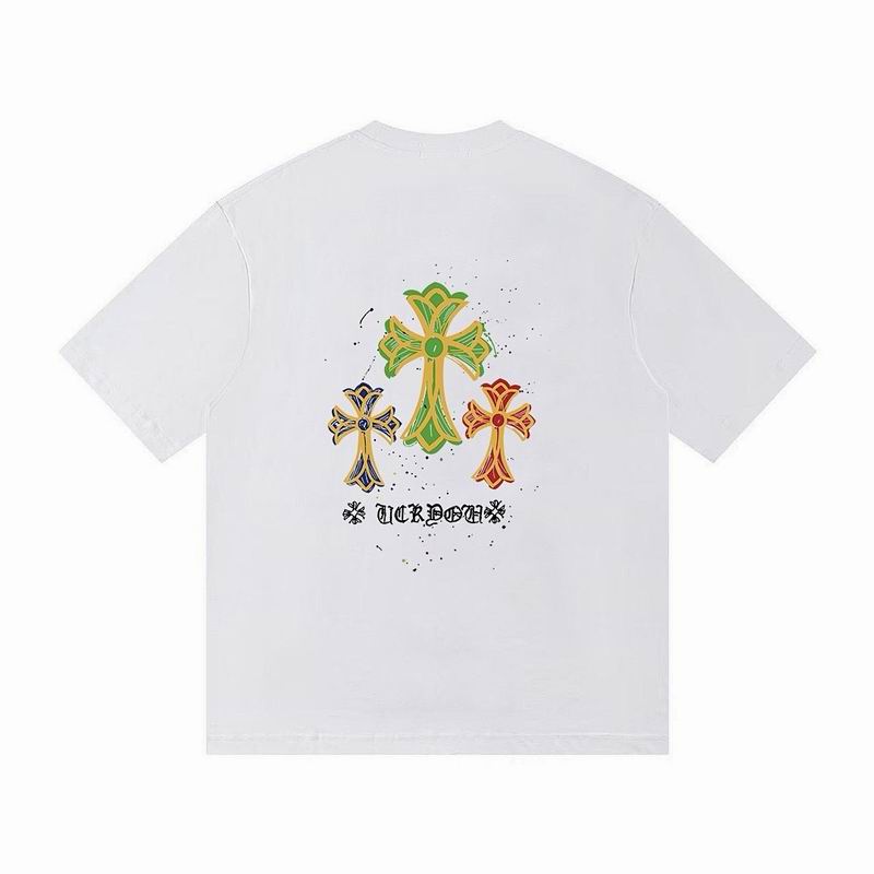 クロムハーツ 夏 Tシャツ コピーメンズ 定番 ゴシックフォント ホワイト Chrome Hearts