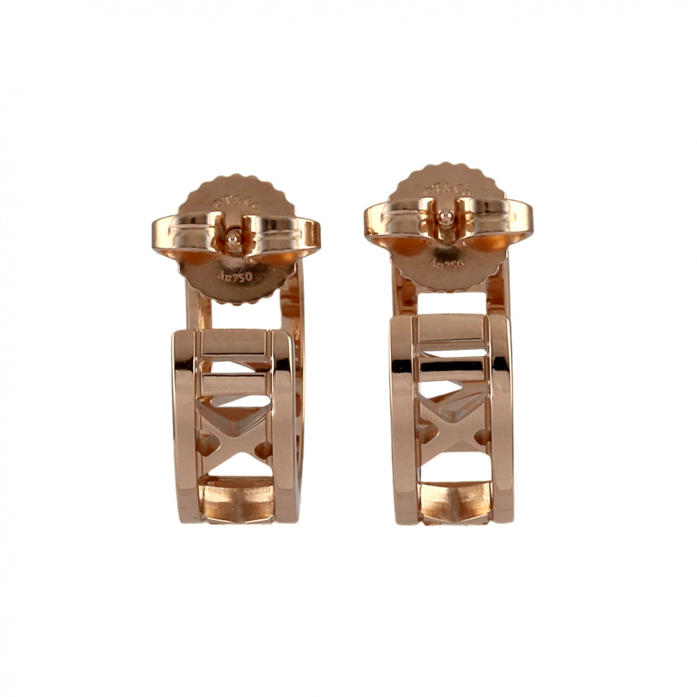 Tiffany & Co. Atlas Earrings 18K Rose Gold